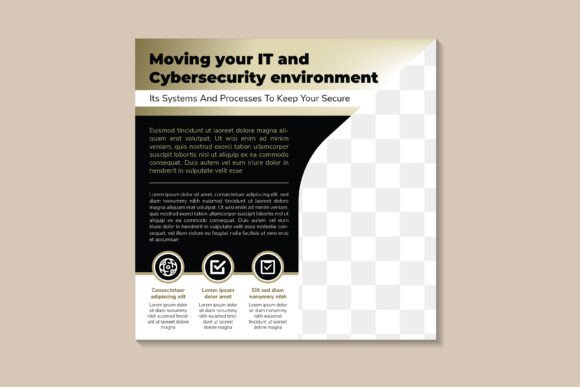 Cybersecurity Square Banner: Graphics & Social Media Templates