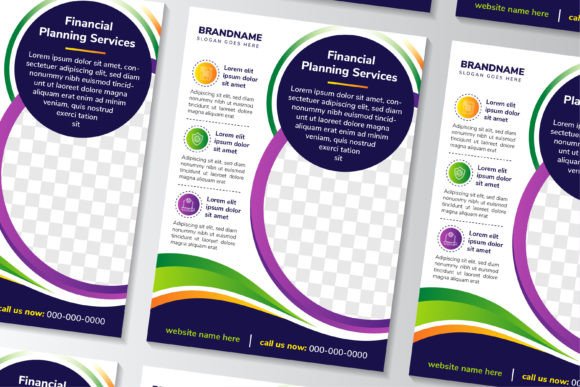 Financial Planning Vertical Flyer: Graphics & Print Templates