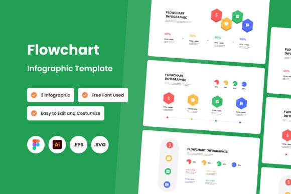 Flowchart Infographic Template V2: Modern Graphics
