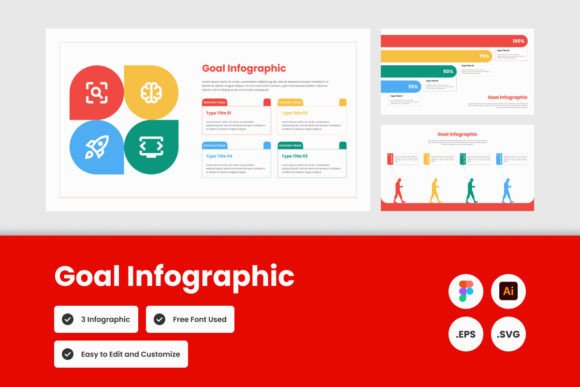 Goal Infographic Template V3: Modern Graphics for Infographics