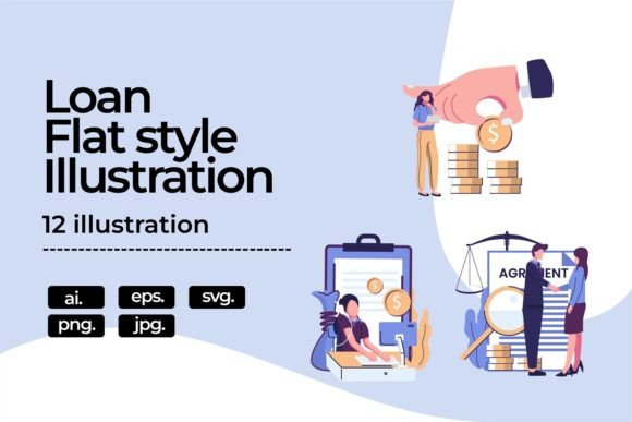 Loan Illustrations & Graphics for Modern Brands