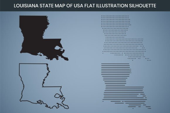 Louisiana Map Graphics: A Freebie for Blog Design