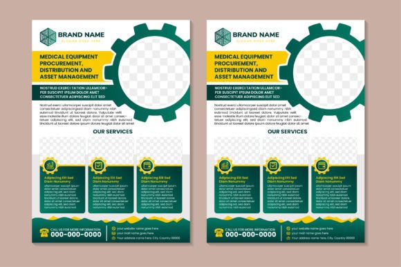 Medical Equipment Vertical Flyer: Graphics & Print Templates