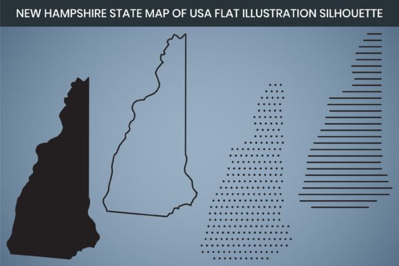 New Hampshire Hand Drawn Map: Free Graphics