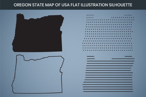 Oregon State Map: Hand-Drawn Graphics & Freebies