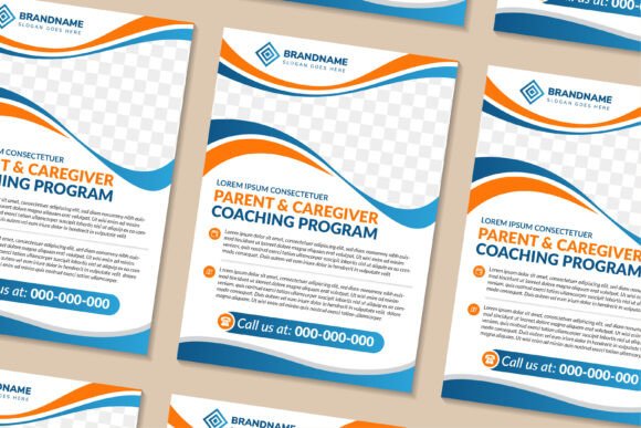Parent and Caregivers Vertical Flyer: Graphics & Print Templates