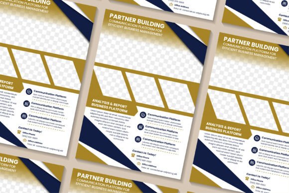 Partner Building Vertical Flyer: Graphics & Print Templates