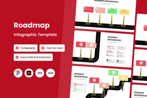 Roadmap Infographic Template V1: Essential Graphics