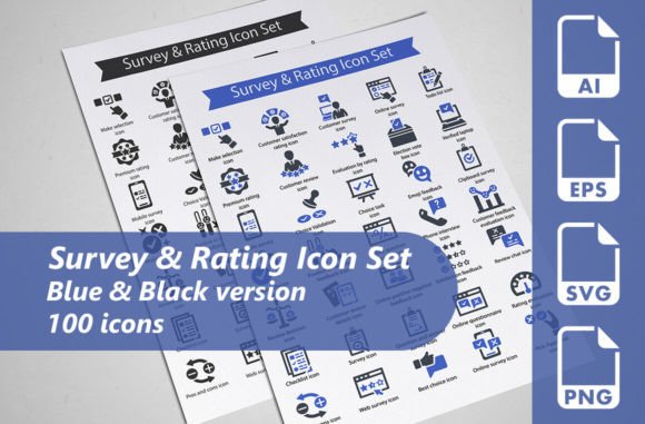 Survey Rating Icon Set: Essential Graphics & Icons