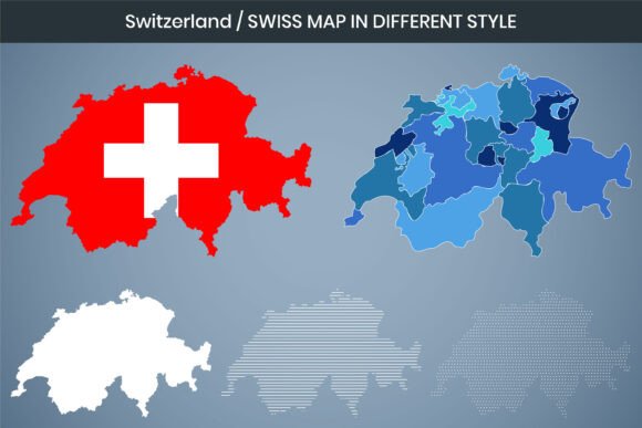 Switzerland Map Graphics: A Freebie for Crafters